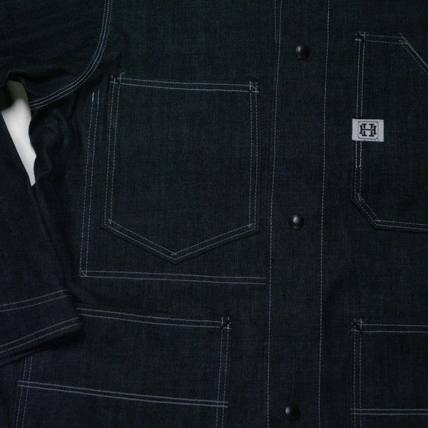 Hudson Overall Company Chore Coat - 2x1 Cone Denim - Hudson’s Hill