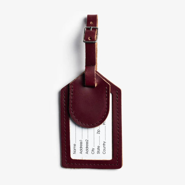 Leather AirTag Luggage Tag - Hudson’s Hill