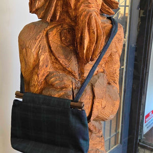 70's Tartan Wood Closure Handbag - Hudson’s Hill