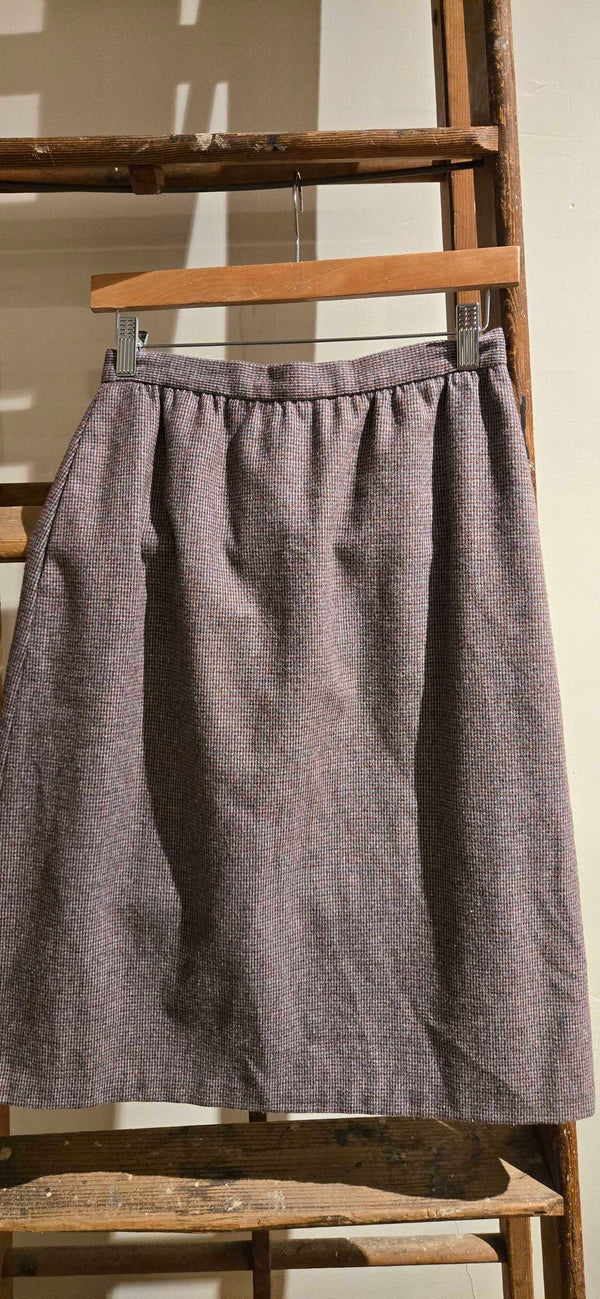Wool Tweed Vintage Pencil Skirt