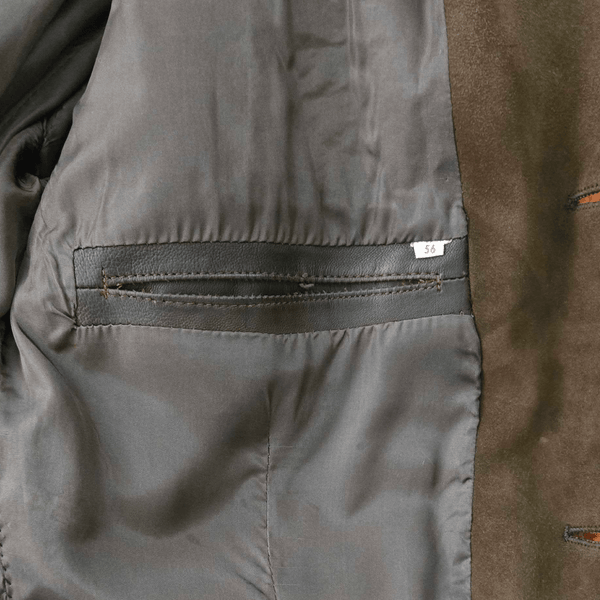 Chocolate Brown Vintage Suede Blazer - Hudson’s Hill