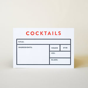 Cocktail Recipe Card - Hudson’s Hill