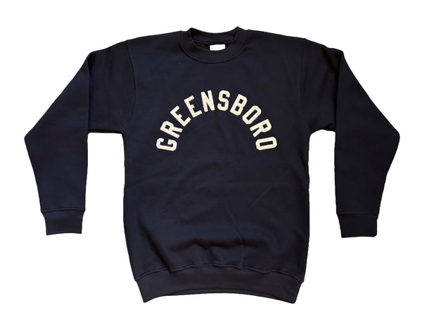 Greensboro Arched Felt Sweatshirt - Hudson’s Hill