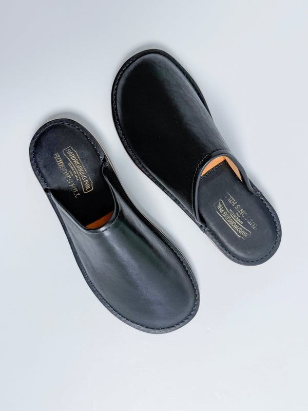 Hardworking Phil for Hudson's Hill - Black Horween Paddle Slide - Hudson’s Hill