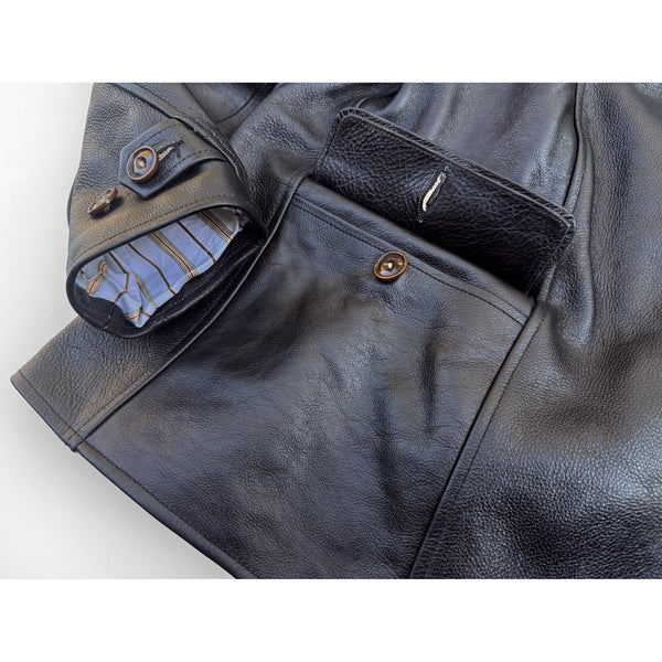 Mister Freedom - Black Torpedo Leather Jacket - Hudson’s Hill