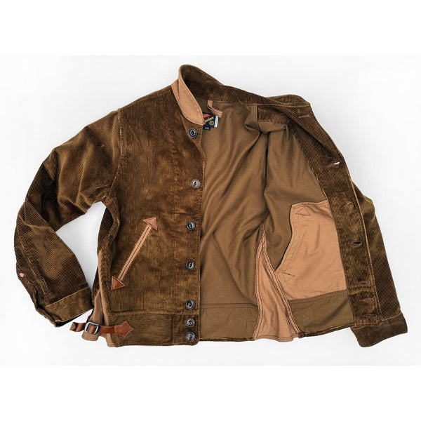 Mister Freedom - "Mattock" Brown Corduroy Campus Blouse - Hudson’s Hill
