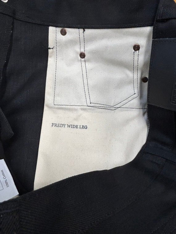 Tellason - Fredy Wide Leg 13.5oz. Black Selvedge - Hudson’s Hill