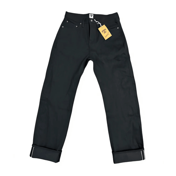 Tellason - Fredy Wide Leg 13.5oz. Black Selvedge - Hudson’s Hill