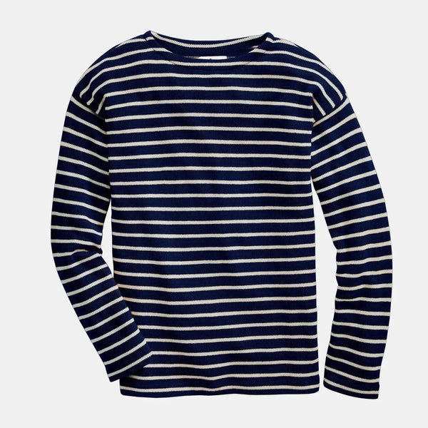 Whaler Knits - Nantucket Striped Boat Neck Pullover - Hudson’s Hill