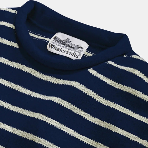 Whaler Knits - Nantucket Striped Roll Neck Pullover - Hudson’s Hill