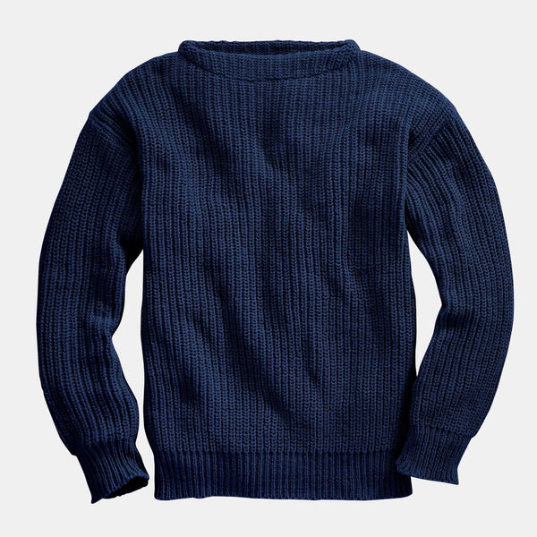 Whalerknits - Shaker Stitch Boat Neck Pullover - Hudson’s Hill