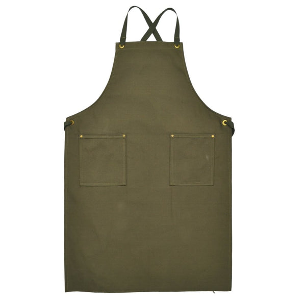 118 Products - Two Pocket OD #7 Canvas Apron - Hudson’s Hill