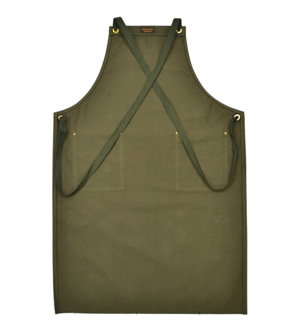 118 Products - Two Pocket OD #7 Canvas Apron - Hudson’s Hill