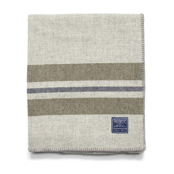 Fairbault Mill Cabin Wool Throw (2 Colors) - Hudson’s Hill