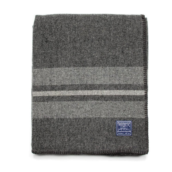 Fairbault Mill Cabin Wool Throw (2 Colors) - Hudson’s Hill