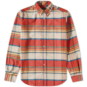 Gitman Vintage -- Sunrise Stripe Moleskin Flannel Shirt - Hudson’s Hill