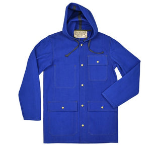 HARDENCO - Waxed Canvas Rain Jacket Blue - Hudson’s Hill