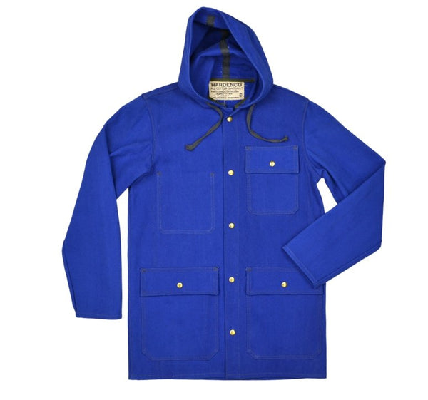 HARDENCO - Waxed Canvas Rain Jacket Blue - Hudson’s Hill