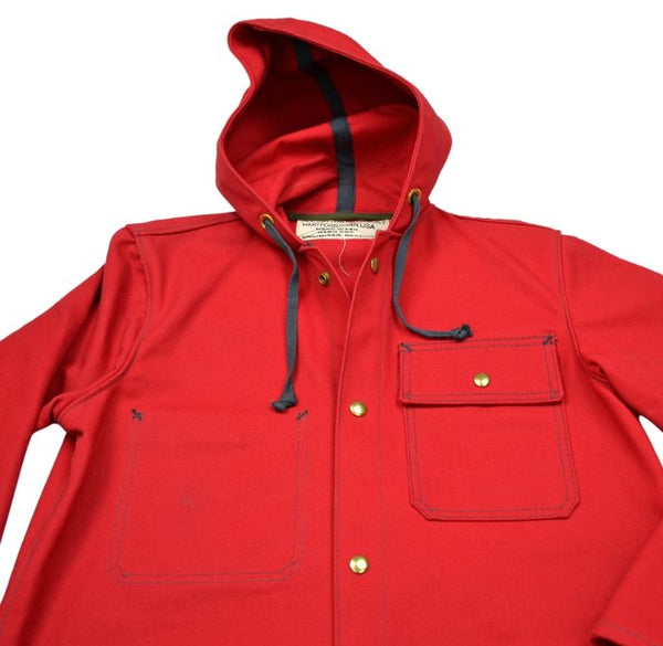 HARDENCO - Waxed Canvas Rain Jacket Red - Hudson’s Hill