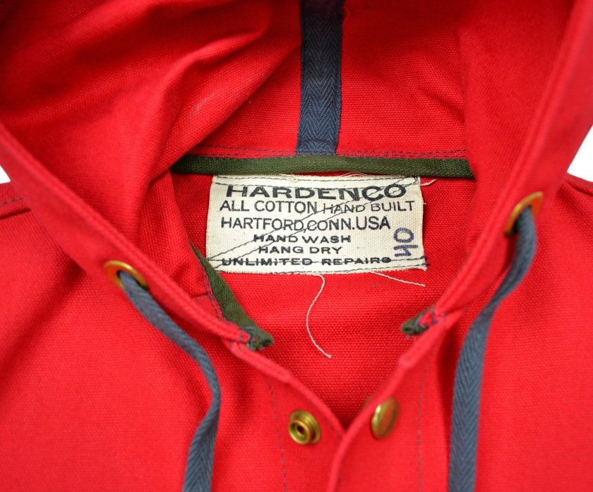 HARDENCO - Waxed Canvas Rain Jacket Red - Hudson’s Hill