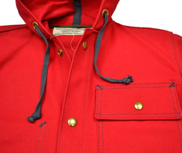 HARDENCO - Waxed Canvas Rain Jacket Red - Hudson’s Hill
