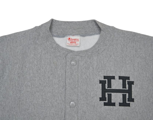 HH Champion Snap Front Sweatshirt - Grey - Hudson’s Hill