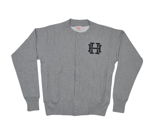 HH Champion Snap Front Sweatshirt - Grey - Hudson’s Hill