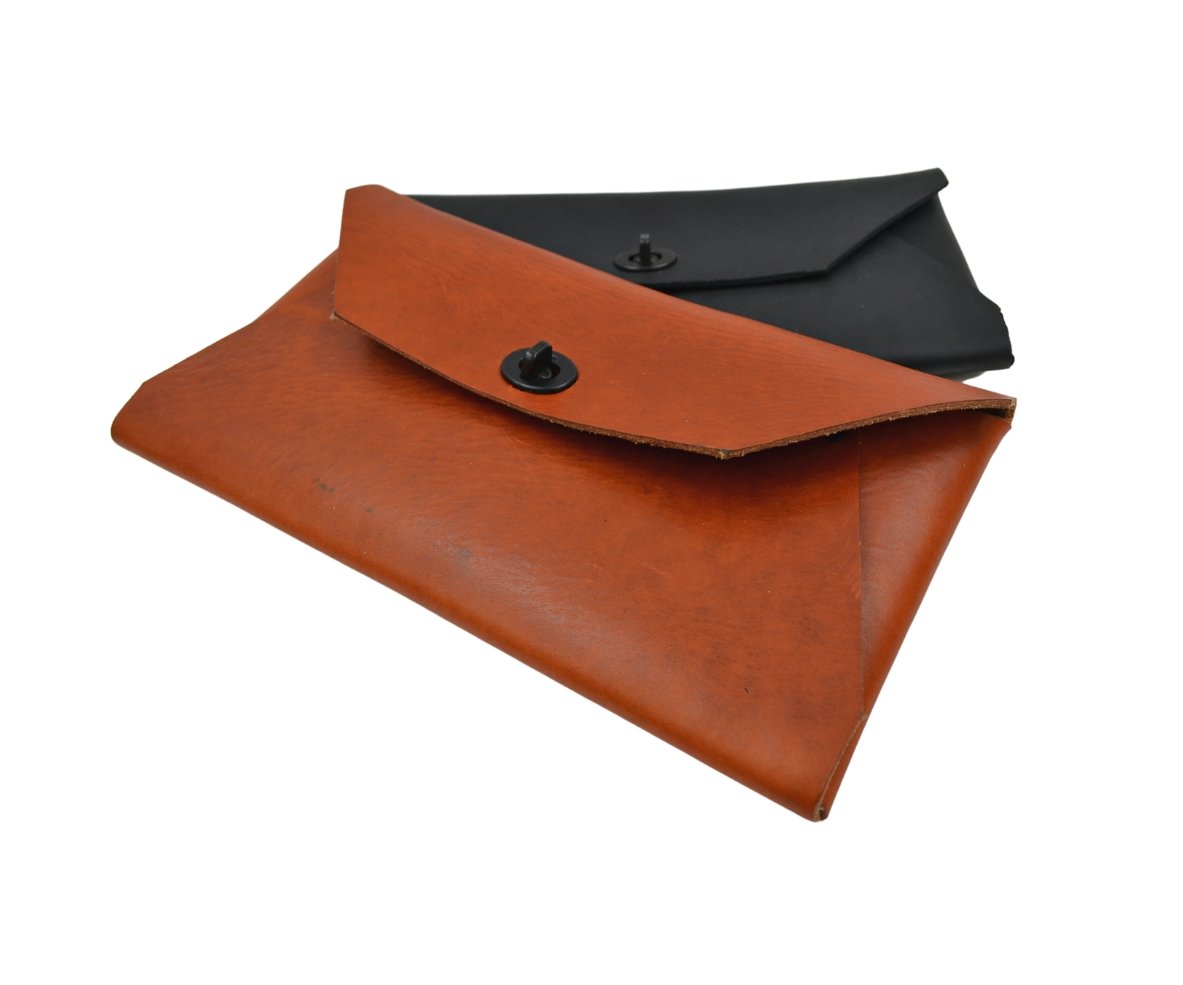 Envelope Clutch Purse | Saddle Brown