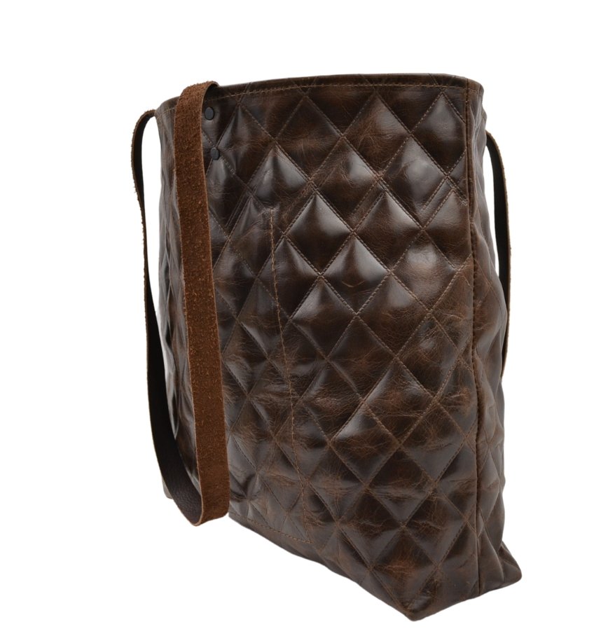HH Leather Quilted Tote Bag Hudson's Hill