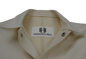 Hudson Overall Company Chore Coat -- Ghost Stripe - Hudson’s Hill