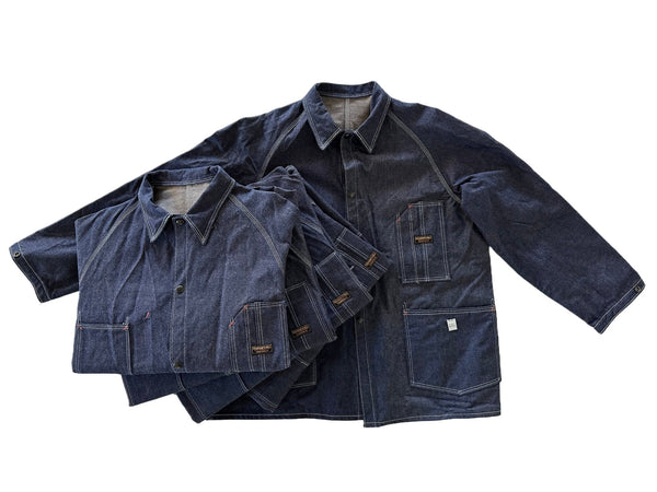 Hudson Overall Company Raglan Sleeve Chore Coat -- Standard Denim - Hudson’s Hill