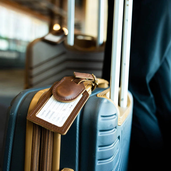Leather AirTag Luggage Tag - Hudson’s Hill