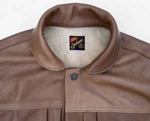 Mister Freedom - Bison Ranch Blouse Brown Veg Tan Leather - Hudson’s Hill