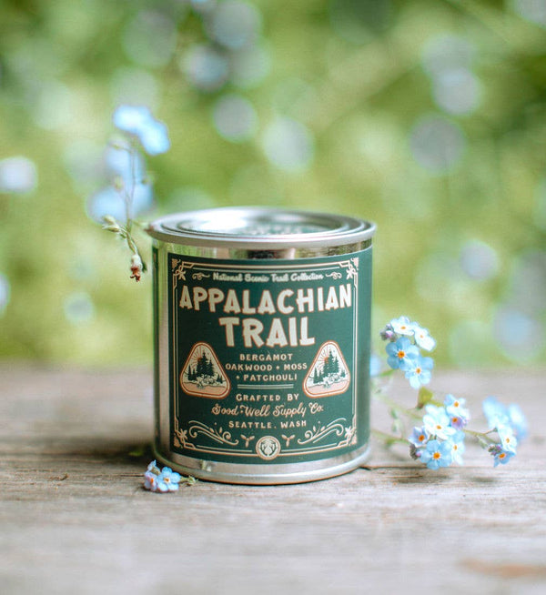 National Scenic Trails Candle - bergamot, oakwood, moss - Hudson’s Hill