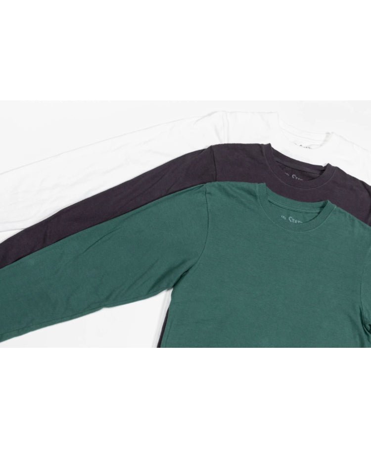 Solid State Clothing -- T-Shirt (Long Sleeve Forest Green) - Hudson’s Hill