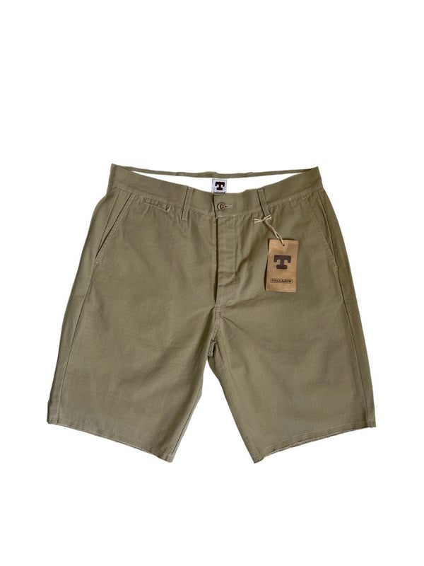 Tellason Cut-Off Shorts Cotton Ripstop Khaki - Hudson’s Hill