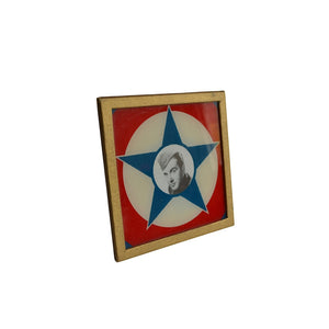 Vintage WWII Era Painted Glass Soldier Portrait Souvenir - Hudson’s Hill