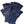 Wool Fingerless Gloves- Dark Navy & Rinsed Indigo Denim - Hudson’s Hill
