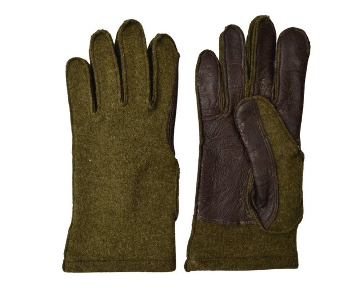 WWII US Army Gloves Wool & Leather Sz 9 - Hudson’s Hill